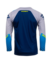 Kenny Track Focus Jersey Youth Navy Neon Yellow 2023