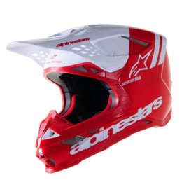 Alpinestars Supertech S-M8 Radium Helmet Bright Red White Glossy