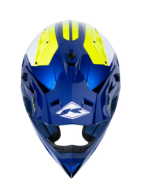 Kenny Titanium Helm Graphic Navy Neon Yellow 2023