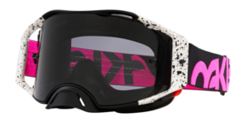 Oakley Airbrake MX Black Splatter Dark Grey lens