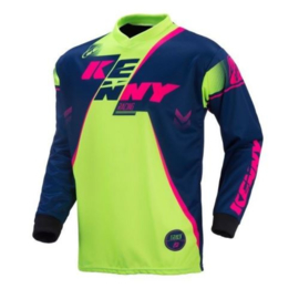 Kenny Track Jersey Navy Lime Pink 2017