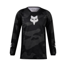 Fox 180 Youth BNKR Jersey Flo black camo