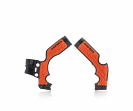 Acerbis X-Grip Framebeschermer SX65 14-23 TC65 15-23 MC65 21-23 Zwart Oranje