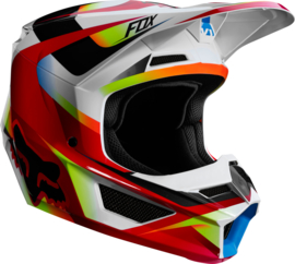 Fox V1 Motif Helmet Red White 2019