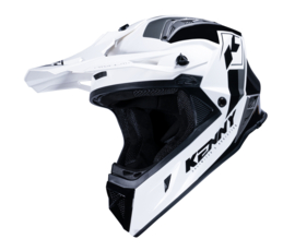 Kenny Titanium Helm Graphic White Black 2023