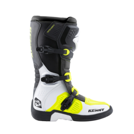 Kenny Track Boots White Neon Yellow