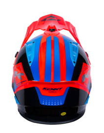 Kenny Titanium Helm Graphic Neon Red 2023