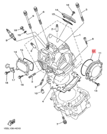 OEM Yamaha O-Ring Cilinderkop YFM700R 06-19