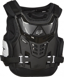 Fox Raptor LC Bodyprotector Zwart Wit Jeugd