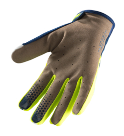 Kenny Track Glove Navy Cyan Neon Yellow 2019