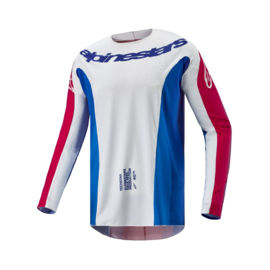 Alpinestars Techstar Pneuma Jersey Blue Mars Red White 2024