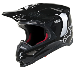 Alpinestars Supertech S-M8 Solid Helmet Black Glossy