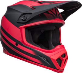 BELL MX-9 Mips Helm  Disrupt Matte Black Red