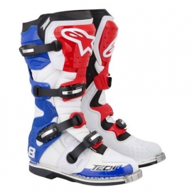Alpinestars Tech 8RS Boots Rood Wit Blauw