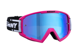 Kenny Track Plus Goggle Neon Pink With Mirror Blue Lens