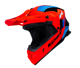 Kenny Titanium Helm Graphic Neon Red 2023