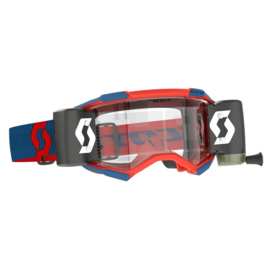 Scott Fury Goggle Wfs Dark Blue/Neon Red Clear Works