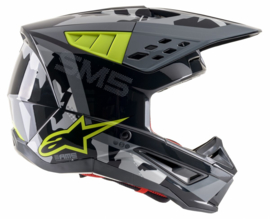 Alpinestars S-M5 Rover Helmet Antreciet Fluo Yellow Grey Camo