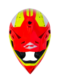 Kenny Titanium Helm Graphic Neon Yellow Red 2023