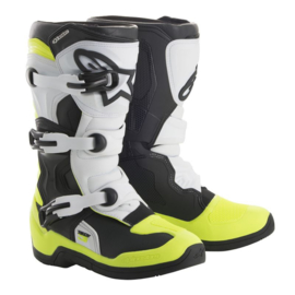 Alpinestars Tech 3S Zwart Wit Geel fluor