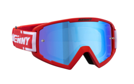 Kenny Track Plus Goggle Red With Mirror Blue Lens