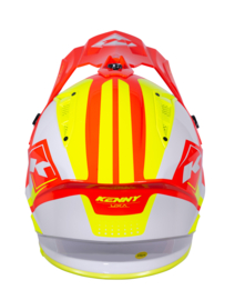 Kenny Titanium Helm Graphic Neon Yellow Red 2023