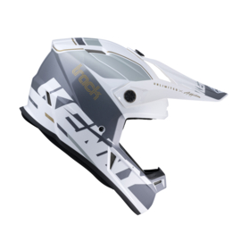 Kenny Track Helmet White Silver 2022