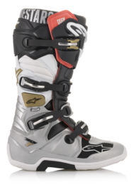 Alpinestars Tech 7 Boots Black Silver White Gold