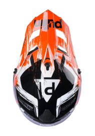Pull-in Helmet Race Trash Black Orange Youth 2024