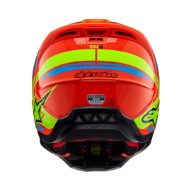 Alpinestars S-M5 Action 2 Helmet Orange Fluo Cyan Fluo Yellow