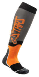 Alpinestars Mx Plus-2 Sokken Cool Grey Orange Fluo