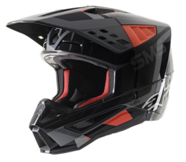 Alpinestars S-M5 Rover Helmet Anthracite Fluo Red Camo Grey Glossy