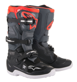 Alpinestars Tech 7S Boots Zwart Grijs Fluor Rood