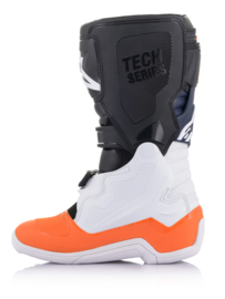 Alpinestars Tech 7S Boots Zwart Wit Fluo Oranje