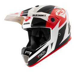 Kenny Track Graphic Helm Black Red 2021