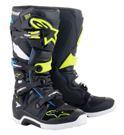 Alpinestars Tech 7 Boots Black Envy Blue Yellow Fluo