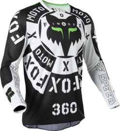 Fox 360 Nobyl Jersey Black White 2022