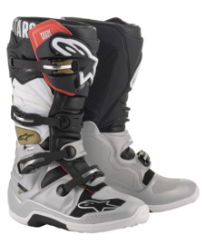 Alpinestars Tech 7 Boots Black Silver White Gold