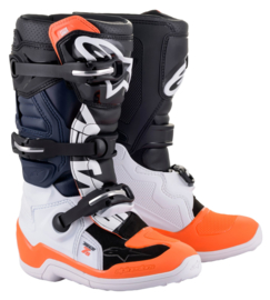 Alpinestars Tech 7S Boots Zwart Wit Fluo Oranje