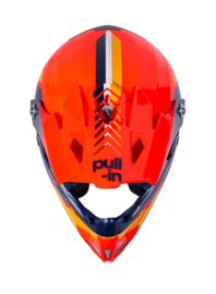 Pull-in Helmet Race Orange Navy Youth 2023