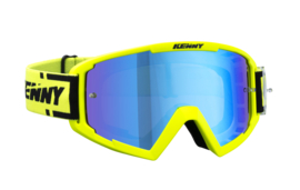 Kenny Track Plus Goggle Neon Yellow With Mirror Blue Lens