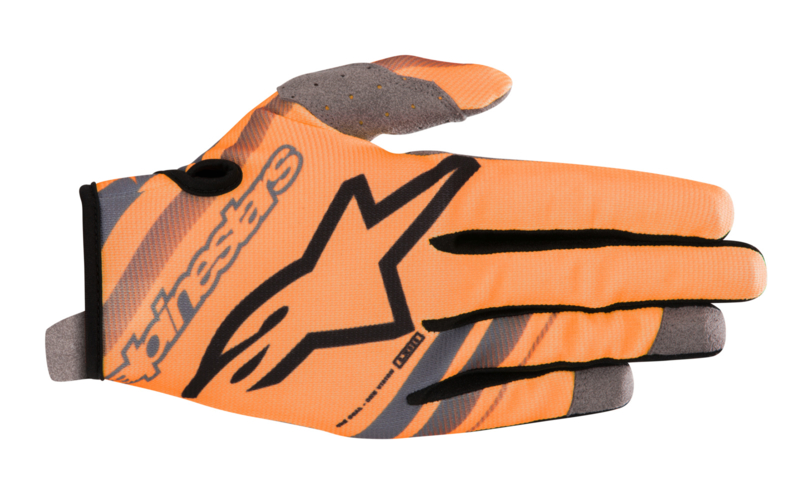 Alpinestars Youth Radar Gloves Orange Fluo Black 2019 | Alpinestars | Motorcross AAD