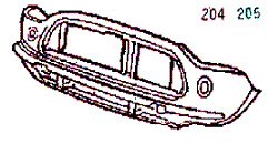 Voorpaneel tot '76 MS4E