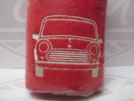 Handdoek rood / wit