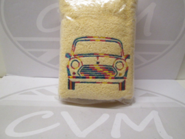 Handdoek zacht geel /  multikleur primair