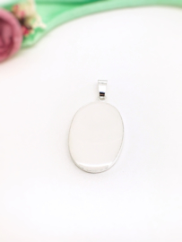 Moedermelk hanger- en ketting ovaal groot