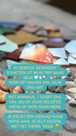 DNA-Art met thema Ibiza