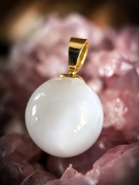 DNA Pearl hanger 14k geelgoud 2.0