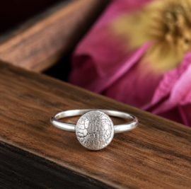 Ring met structuur neusafdruk hond/kat