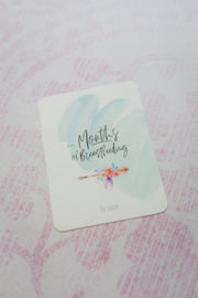 Invulkaart aantal maanden Breastfeeding Milestone Card